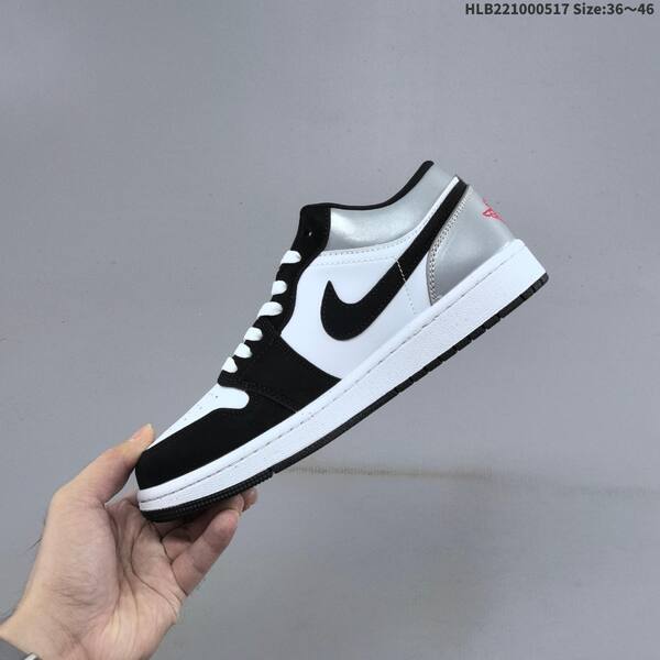 Jordan Air Jordan 1 Low black/white/silver/red 36~46 casual