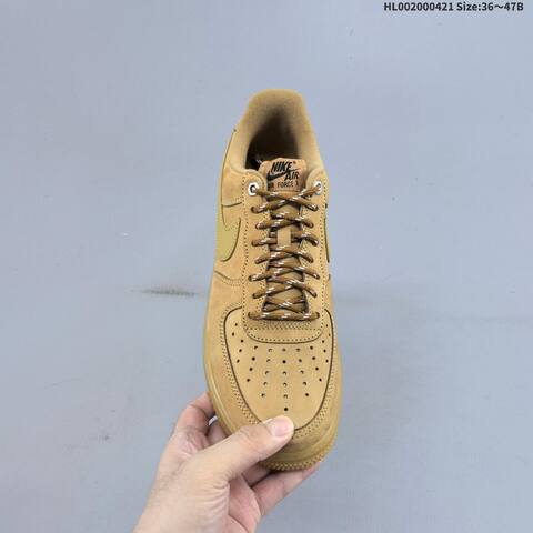 Nike Air Force 1 Low Wheat Flax Wheat Tan Gum Brown EU 36-47 Sneaker - Unisex (BS-60613)