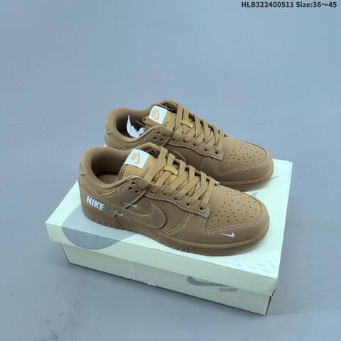 Nike SB Dunk Low Stussy Brown Beige White EU 36-45 Skate Shoe - Unisex (BS-60410)