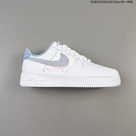 Nike Air Force 1 07 Low White Light Blue Pink Off White Red EU 35 45 Skate Shoe EU 35-45 - Unisex (BS-63386)
