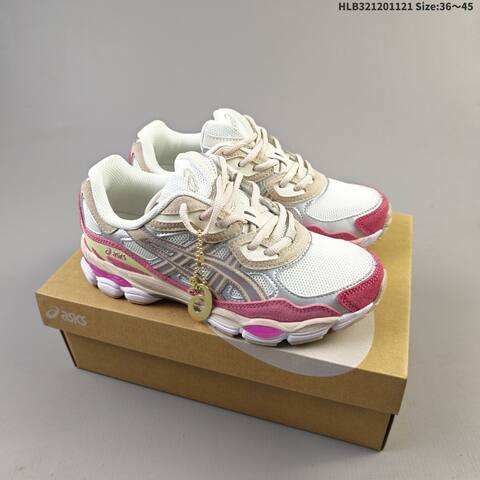 ASICS GEL-NYC White Silver Pink Beige EU 36-45 Running Shoe Running Sneakers - Unisex (BS-69256)