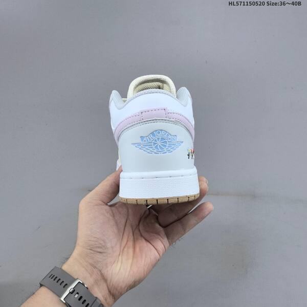 Jordan Air Jordan 1 Low white/pastel pink/cream/light blue 36-40 basketball