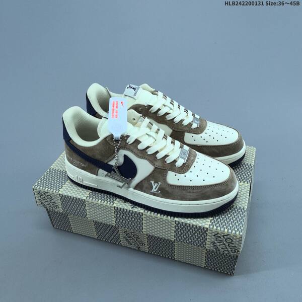 Nike Air Force 1 07 LV8 white brown yellow EU 36-45 skate shoe