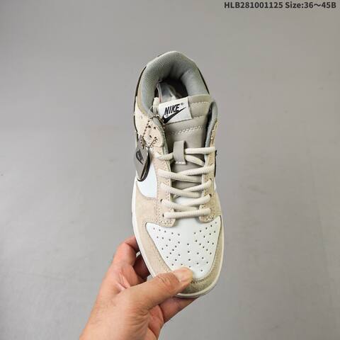 Nike SB Dunk Low Zoom Air White Beige Grey Black EU 36-45 Skate Shoe - Unisex (BS-63077)