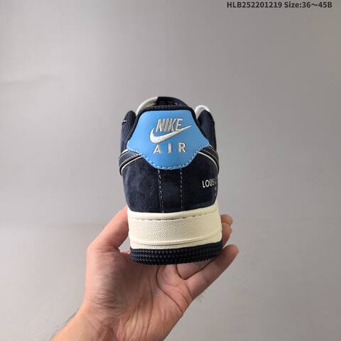 Nike Air Force 1 07 LV8 Navy White Light Blue EU 36-45 Sneaker - Unisex (BS-62563)