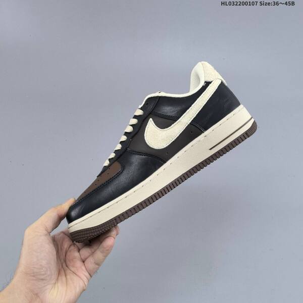 Nike Air Force 1 07 LV8 black brown beige EU 36-45 sneaker