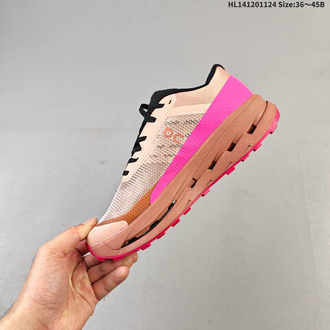 On Cloudultra 3 Rose Pink Black EU 36-45 Trail Shoe Trail Running Sneakers - Unisex (BS-69771)