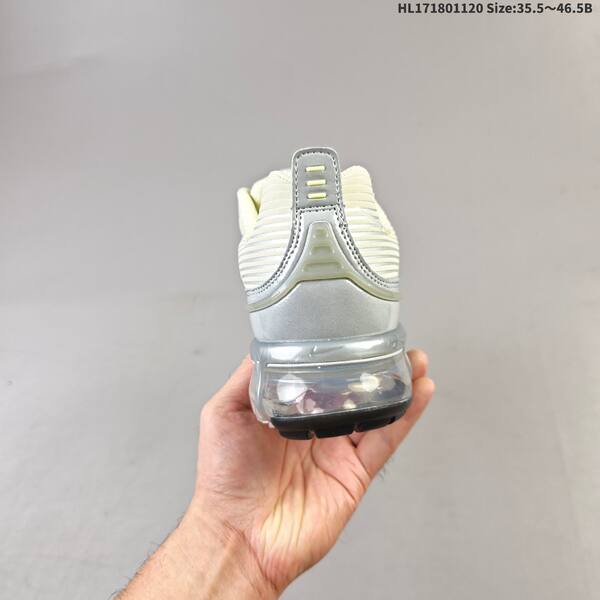 Nike Air Vapormax 360 cream silver iridescent clear EU 35 5-46 5 running shoe