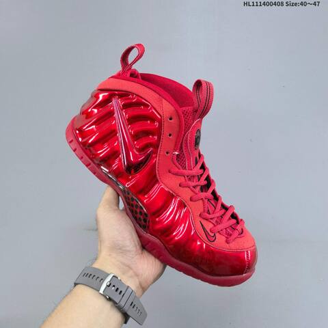 Nike Air Foamposite One Red Black EU 40-47 Basketball Shoe - Men's (BS-60900)