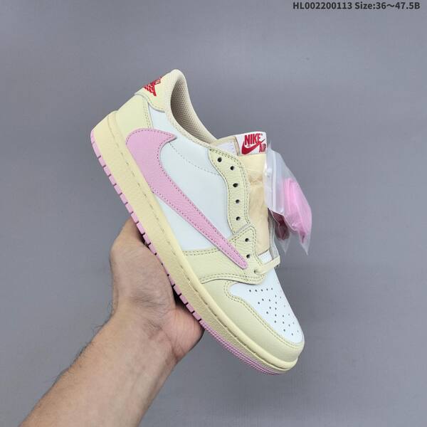 Nike Air Jordan 1 Low Travis Scott cream/white/pink 36~47.5 lifestyle