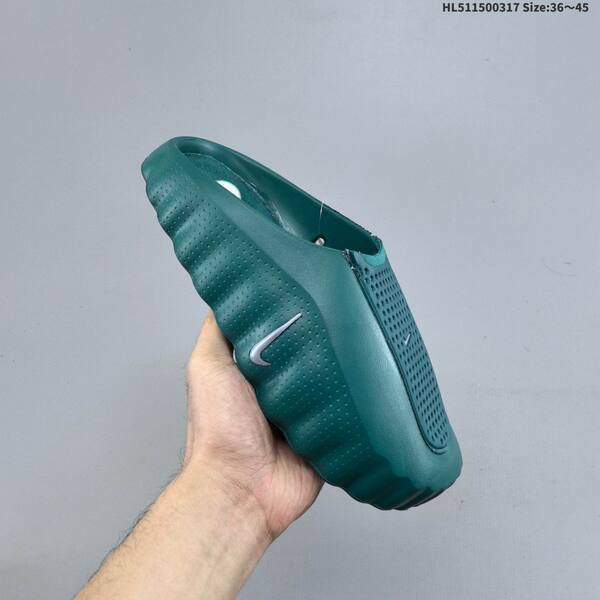 Nike Mind 001 dark green silver white EU 36-45 slides