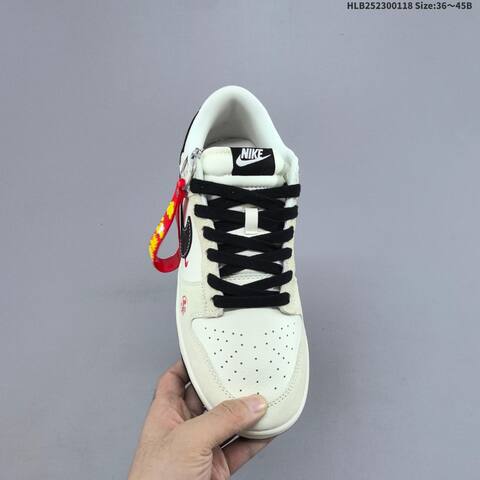 Nike Dunk Low Off White Black Red EU 36-45 Skate Shoe - Unisex (BS-61914)