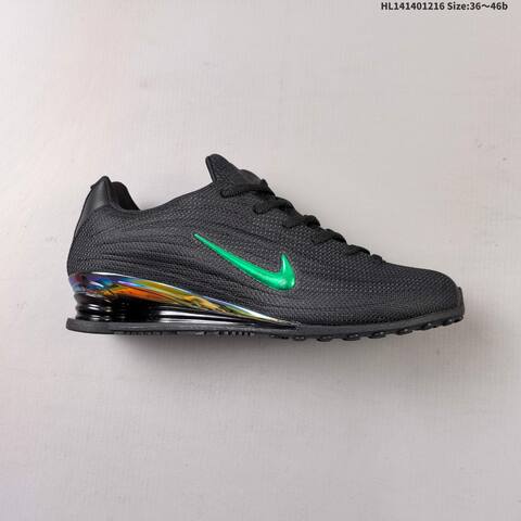 Nike Shox Z IM6051-001 Black Green Iridescent EU 36-46 Running Shoe - Unisex (BS-62637)