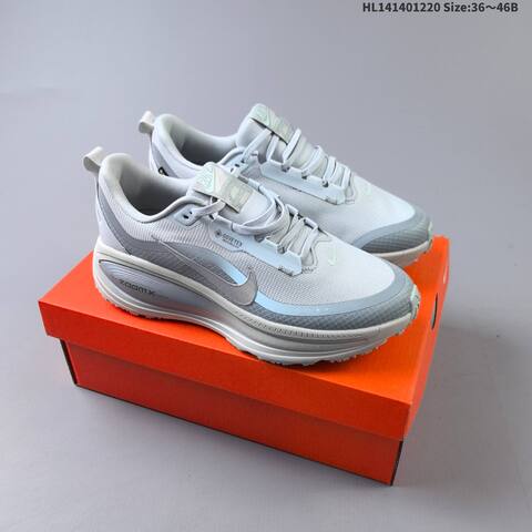 Nike Vomero 18 GTX ReactX Air Zoom Light Grey White Silver EU 36-46 Running Shoe - Unisex (BS-62535)