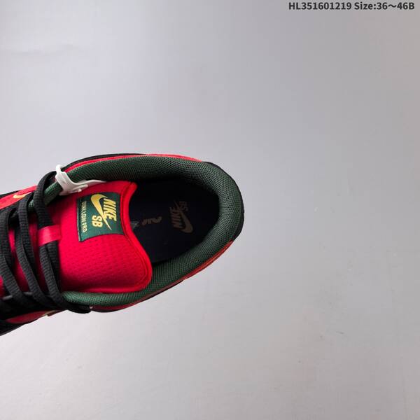Nike SB Dunk Low Pro red black green gold gum EU 36-46 skate shoe