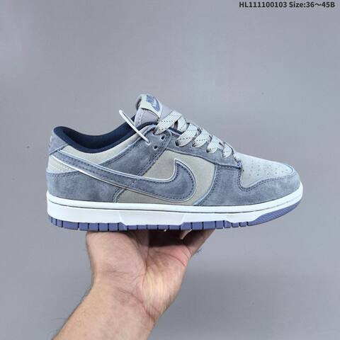 Nike SB Zoom Dunk Low Light Grey Blue Navy White EU 36-45 Skate Shoe - Unisex (BS-62255)