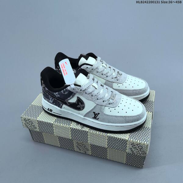 Nike Air Force 1 07 LV8 white brown yellow EU 36-45 skate shoe