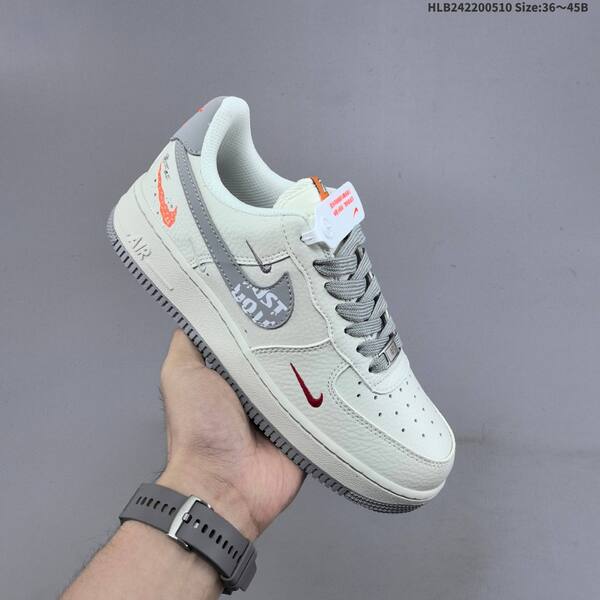 Nike Air Force 1 07 LV8 NH0601-605 light beige grey orange red EU 36-45 sneaker