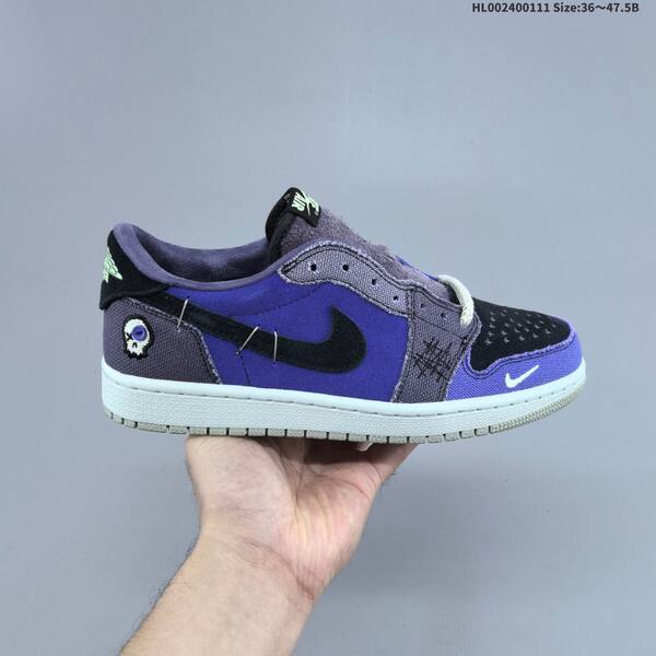 Jordan Air Jordan 1 Low OG Zion Williamson Regency Purple/Dark Raisin/Black 36-47.5 basketball