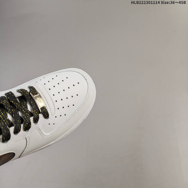 Nike Air Force 1 07 LV8 ZH0316 147 white black gold EU 36 45 sneaker EU 36-45