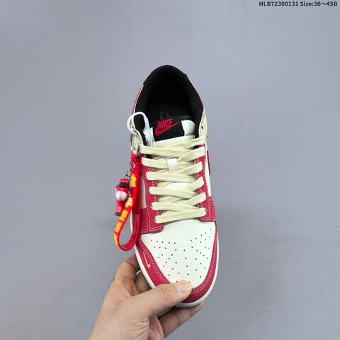 Nike Dunk Low Retro DIY Sail Red Black Cream EU 36-45 Skate Shoe - Unisex (BS-61614)