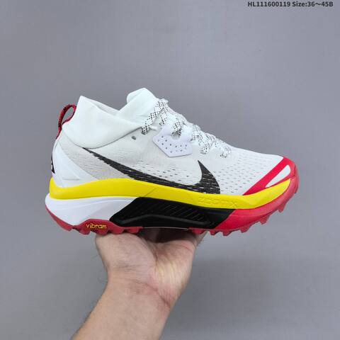 Nike ACG Zegama Trail 6 White Black Yellow Red EU 36-45 Trail Shoe - Unisex (BS-61897)