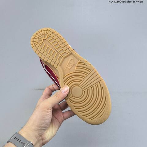 Nike Dunk SB Deep Red White Gum Brown EU 36-45 Skate Shoe - Unisex (BS-60697)