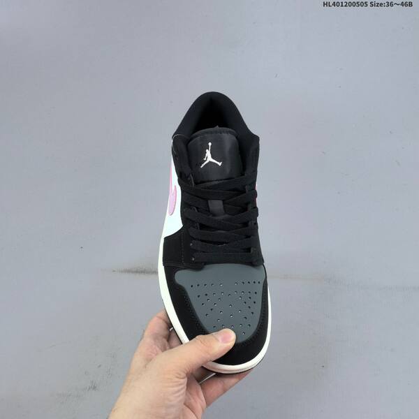 Jordan Air Jordan 1 Low black/white/gray/pink 36~46 basketball