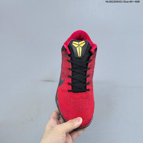 Nike Kobe 11 Elite Low Achilles Heel Red Black Gold Dark Grey EU 40-46 Basketball Shoe - Men's (BS-60598)