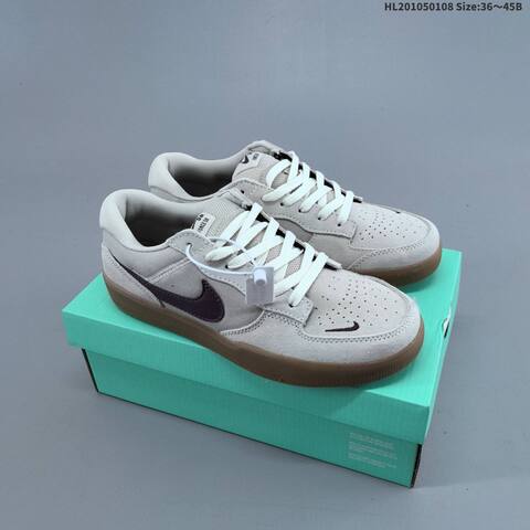 Nike SB Force 58 Light Beige Dark Brown Gum EU 36-45 Skate Shoe - Unisex (BS-62144)