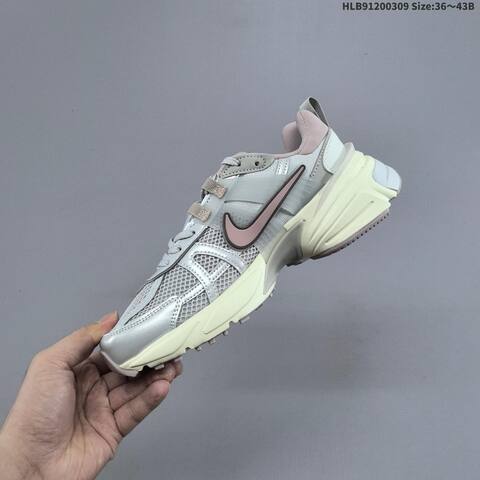 Nike V2K Run Grey Pink Cream White EU 36-43 Running Shoe - Unisex (BS-61418)