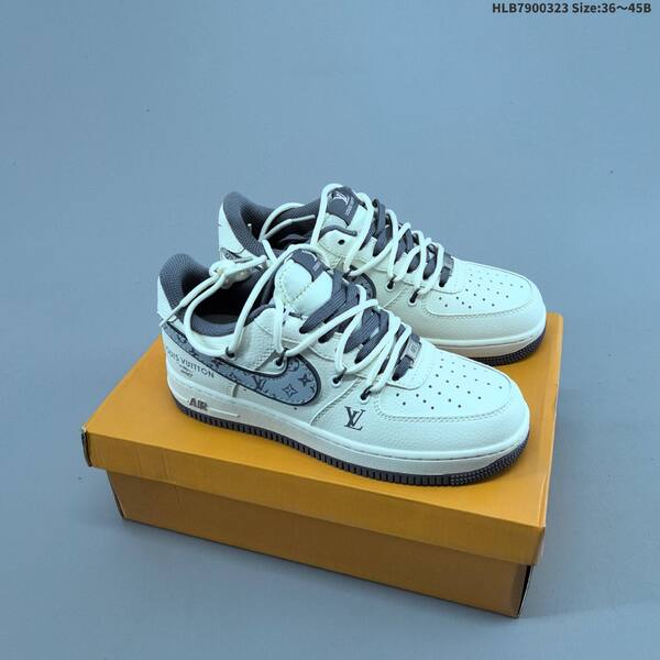 Nike Air Force 1 07 Low off white grey red black EU 36-45 sneaker