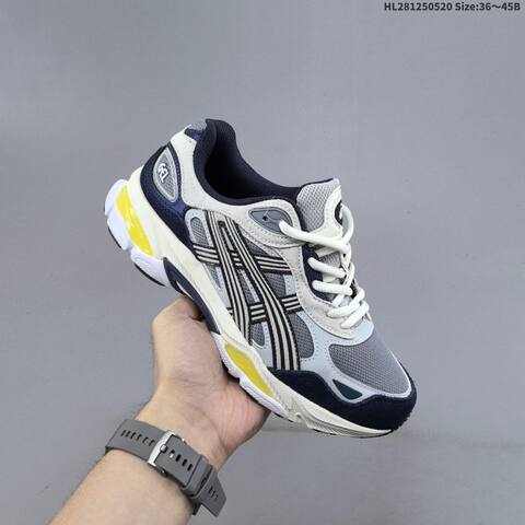 ASICS Gel-NYC 2 0 Black Gray Silver EU 36-45 Running Shoe Running Sneakers - Unisex (BS-68814)