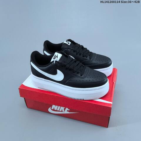 Nike Court Vision Alta LTR Light Pink White Black White EU 36 42 Skate Shoe EU 36-42 - Unisex (BS-61998)