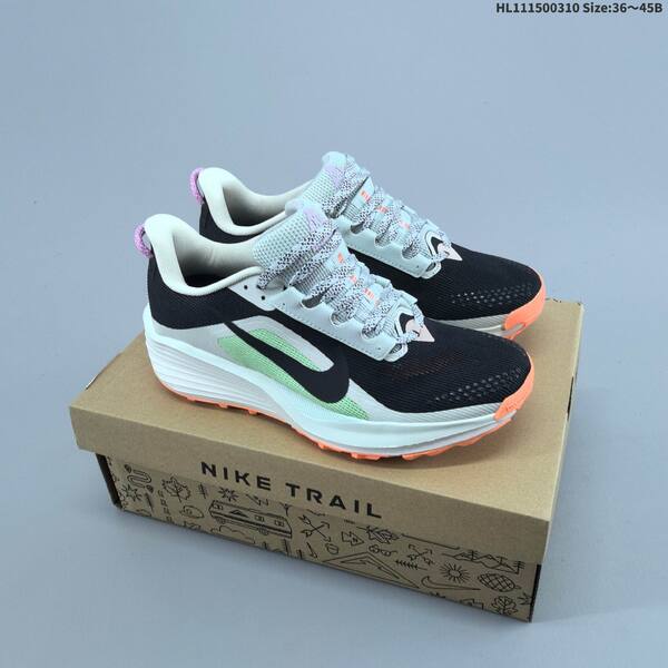 Nike ReactX Pegasus Trail 6 Black White Light Blue Red Green EU 36-45 trail shoe