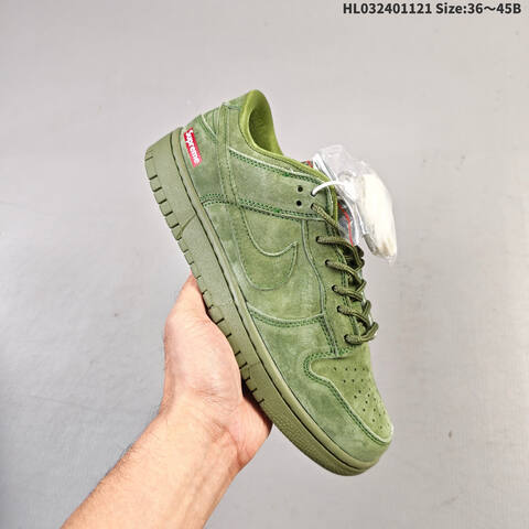Nike Dunk SB Low Olive Green Off White EU 36-45 Skate Shoe - Unisex (BS-63334)