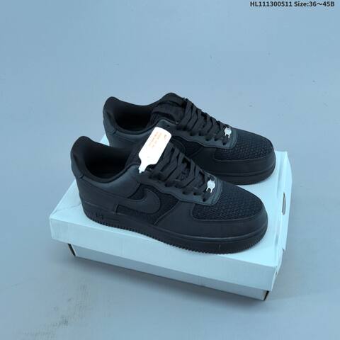 Nike Air Force 1 07 Triple Black EU 36-45 Sneaker - Unisex (BS-60402)
