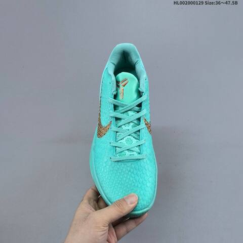 Nike Kobe 6 Protro Statue Of Liberty Turquoise Metallic Gold EU 36-47 5 Basketball Shoe - Unisex (BS-61677)