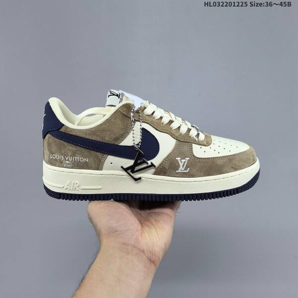 Nike Air Force 1 Low off white brown navy EU 36-45 sneaker