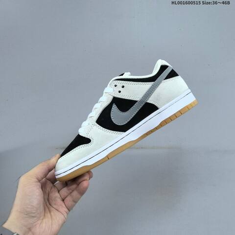 Nike SB Dunk Low Light Grey Black Grey White Gum EU 36-46 Skate Shoe - Unisex (BS-60335)