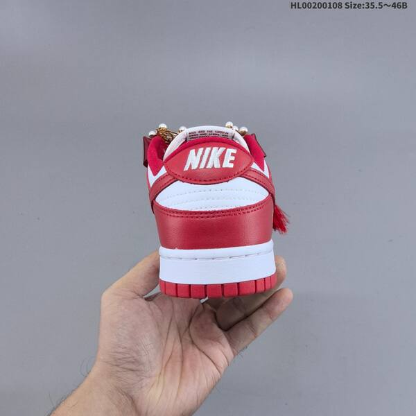 Nike SB Dunk Low white red gold EU 35 5-46 skate shoe