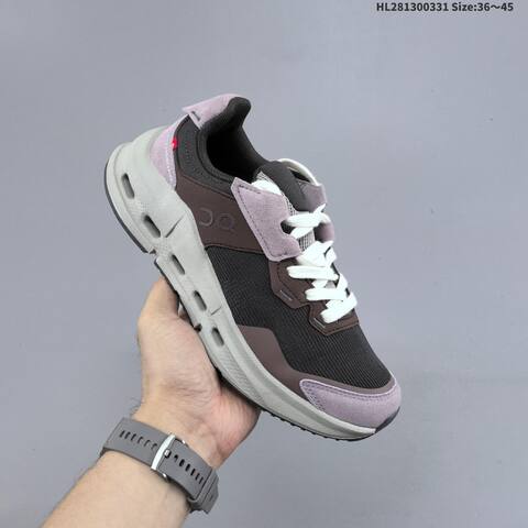 On Cloudnova Rift Black Purple Brown Grey White EU 36-45 Running Shoe Running Sneakers - Unisex (BS-69650)