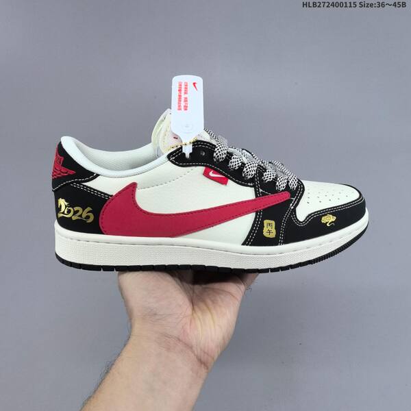 Jordan Air Jordan 1 Low x Travis Scott White/Black/Red EU 36-45 lifestyle