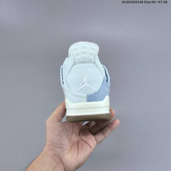 Jordan Air Jordan 4 Retro light blue denim / white / gum 36~47.5B basketball