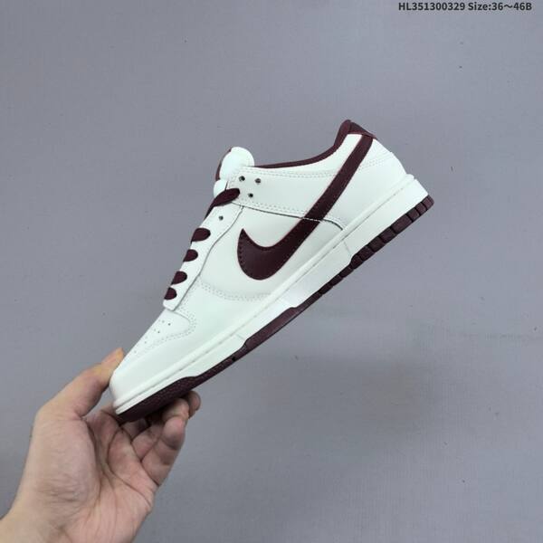 Nike Dunk Low sail dark burgundy white EU 36-46 skate shoe