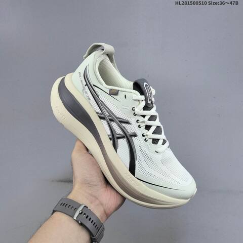 Asics Gel Nimbus 28 Off White Black Grey EU 36 47 Running Shoe EU 36-47 Running Sneakers - Unisex (BS-68851)