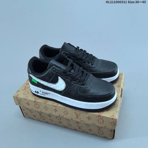 Nike Air Force 1 07 Low Multicolor Black White Green Pink EU 36 45 Sneaker EU 36-45 - Unisex (BS-61371)