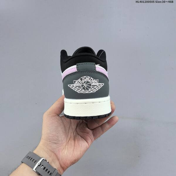 Jordan Air Jordan 1 Low black/white/gray/pink 36~46 basketball