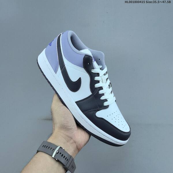 Jordan Air Jordan 1 Low white/dark gray/light purple 35.5-47.5 basketball