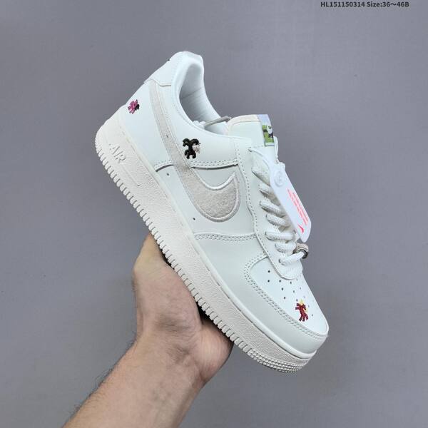 Nike Air Force 1 07 off white light grey pink black red EU 36-46 sneaker